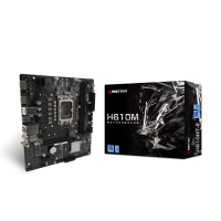 Biostar H610MT-E DDR4 12th/13th/14th Gen LGA1700 Micro ATX Motherboard