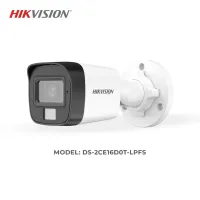 Hikvision DS-2CE16D0T-LPFS 2MP Smart Hybrid Light Audio Fixed Mini Bullet Camera